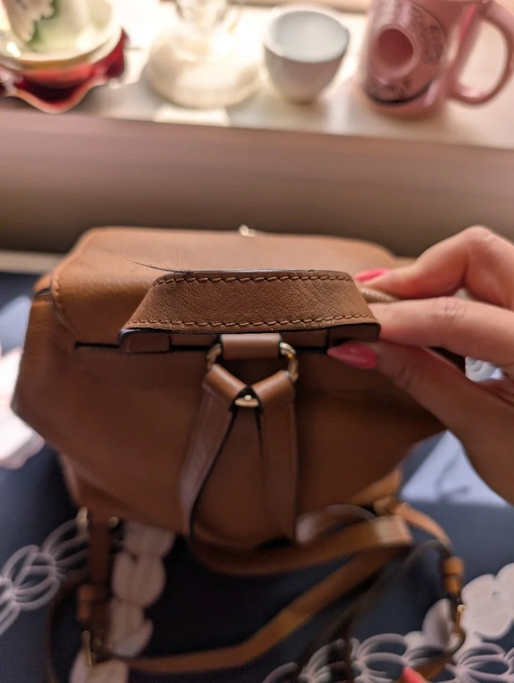 Authentic Michael Kors Raven Pebbled Leather Backpack